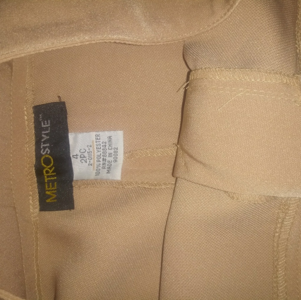 2pc pants suit size 4